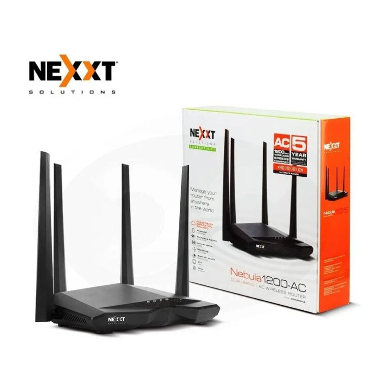 Router Wireless Ac Nexxt Nebula Dual Band Cuatro Antenas Mbps Tecnit