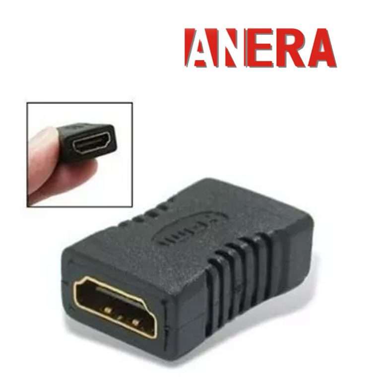 ADAPTADOR UNION HDMI A HDMI PARA TABLET CELULARES LAPTOP LCD TECNIT