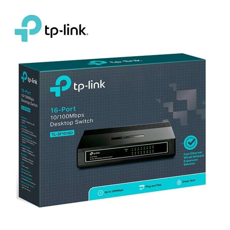 SWITCH TP-LINK TL-SF1016 DE 16 PUERTOS 10/100 RACKEABLE