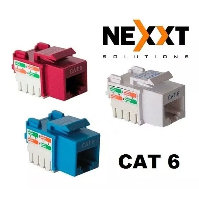 Jack Cat 6 Rj45 Conector Para Cable Red Hembra Utp Cober