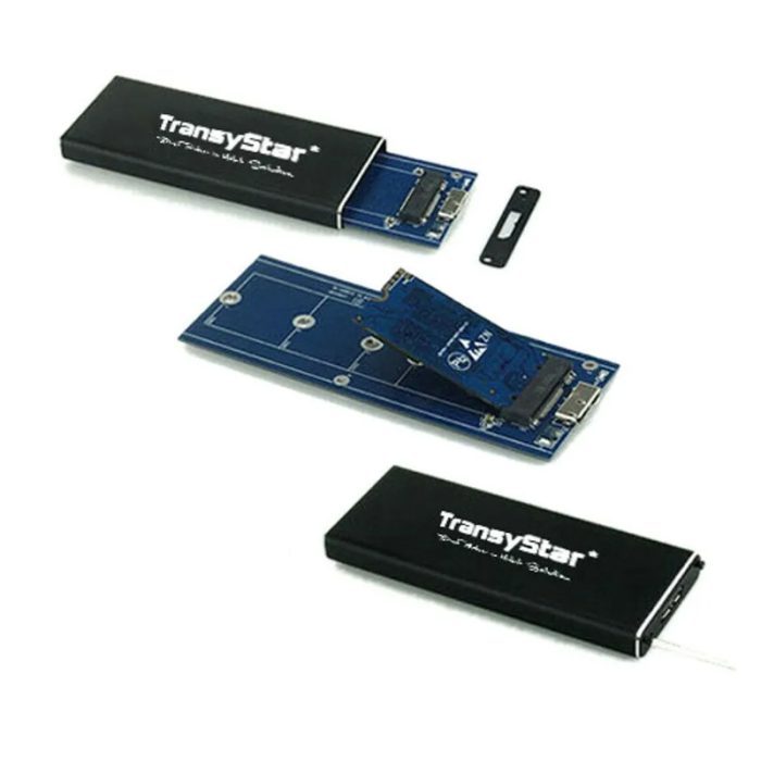 CASE NGFF PARA DISCO SSD M.2 SATA USB 3.0 + USB-C |