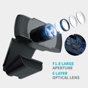CAMARA WEB FULL HD 1080p CON MICROFONO INTEGRADO USB 2.0