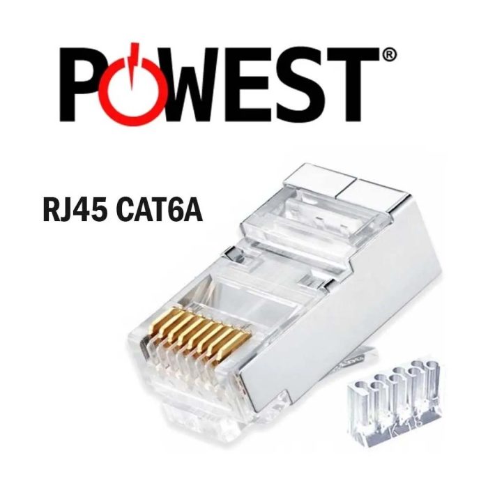  50 conectores RJ45 Cat6, conectores RJ45 Cat6, Cat6 de 2 piezas  sin blindaje de cristal RJ45 terminales UTP 8P8C conector de enchufe de red  modular : Electrónica