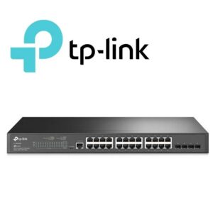 SWITCH TP-LINK TL-SG3428 ADMINISTRABLE L2 DE 24 PUERTOS GIGABIT 10/100/1000 + 4 SFP SLOTS RACKEABLE