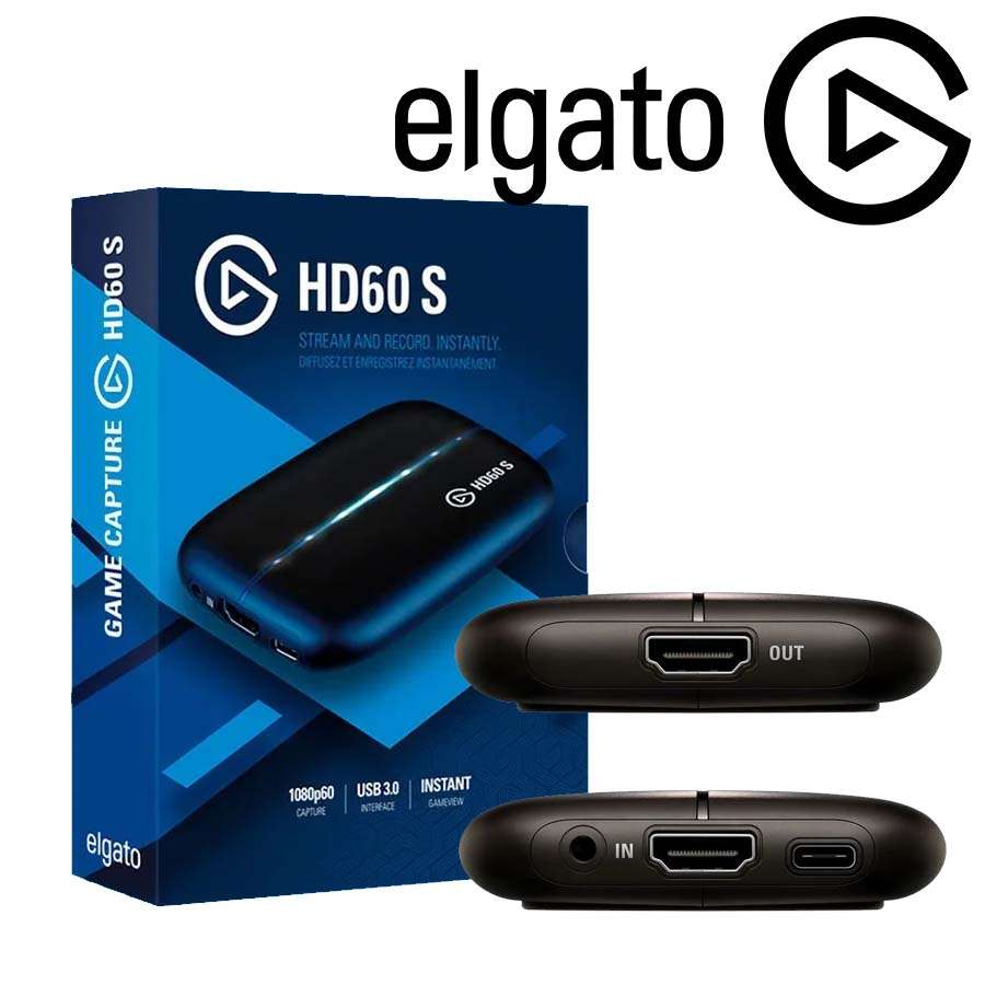CAPTURADORA DE VIDEO HD ELGATO HD60 S HDMI 1080p INTERFAZ USB-C