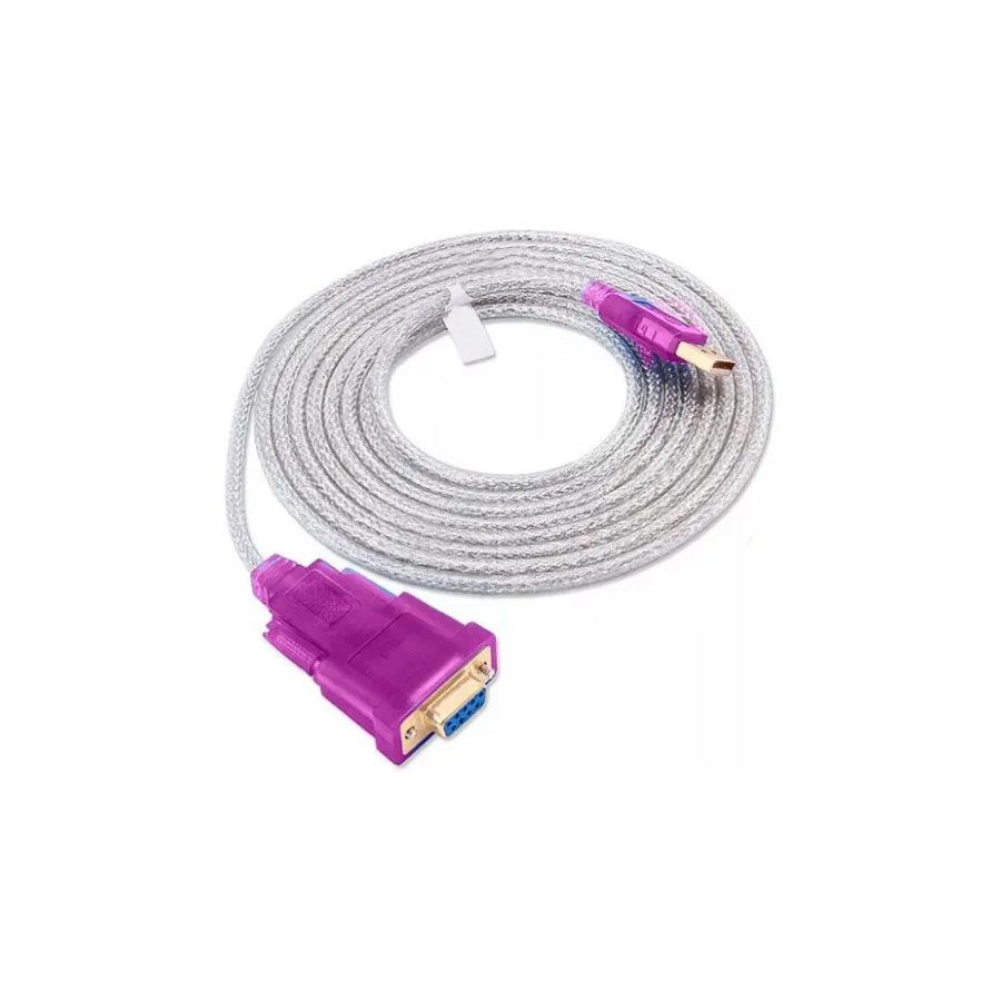 CABLE ADAPTADOR ANERA AE-URS232-H USB A SERIAL RS232 DB9 HEMBRA 1.8mts. MORADO