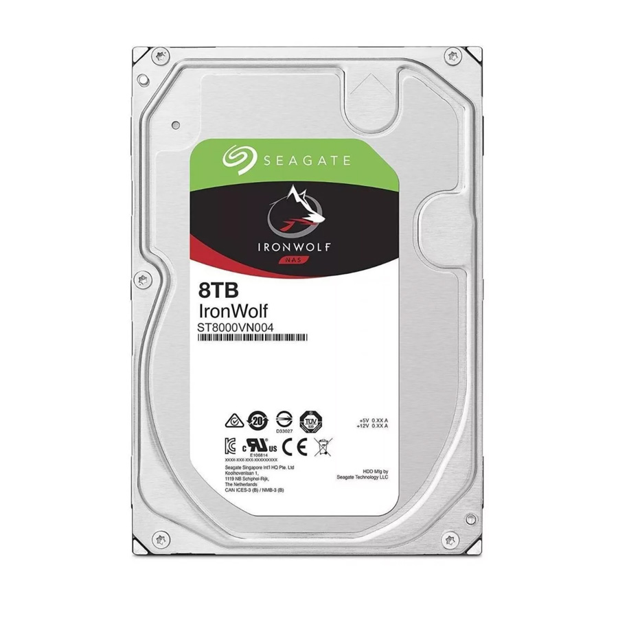 Disco Duro Interno Seagate Ironwolf St8000vn004 8tb Gris