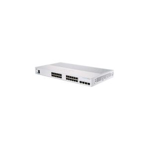 SWITCH CISCO BUSSINESS CBS350-24FP-4X-NA ADMINISTRABLE L3 DE 24 PUERTOS GIGABIT 10/100/1000 POE+ 370W + 4 PUERTOS 10 GIGABIT SFP+ RACKEABLE