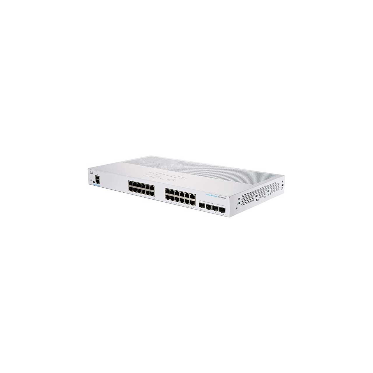 SWITCH CISCO BUSSINESS CBS350-24FP-4X-NA ADMINISTRABLE L3 DE 24 PUERTOS GIGABIT 10/100/1000 POE+ 370W + 4 PUERTOS 10 GIGABIT SFP+ RACKEABLE