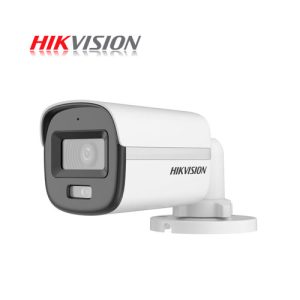CAMARA DE VIGILANCIA TURBO HD BALA HIKVISION DS-2CE10DF0T-PFS 2MP 1080P 2.8mm IP67 DIA Y NOCHE CON AUDIO COXIAL COLORVU (plástico)