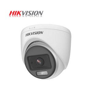 CAMARA DE VIGILANCIA TURBO HD DOMO HIKVISION DS-2CE70DF0T-PFS 2MP 1080P 2.8mm IP67 DIA Y NOCHE CON AUDIO COXIAL COLORVU (plástico)