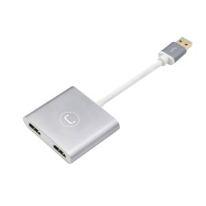 CABLE ADAPTADOR VIDEO UNNO HB1102SV USB3.0 A 2XHDMI HEMBRA