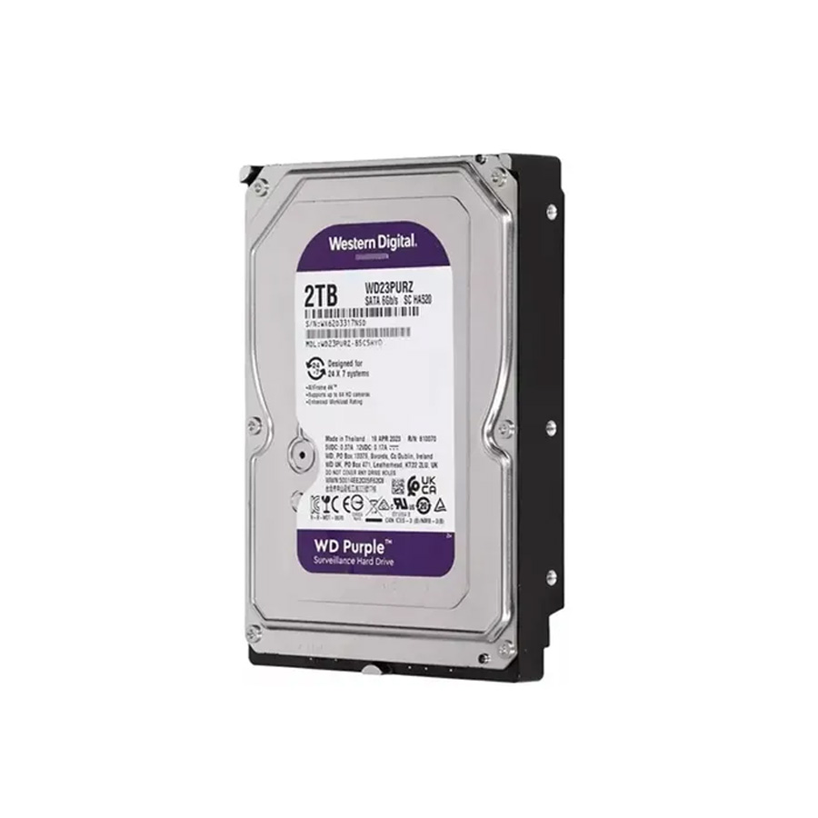 DISCO DURO WESTERN D. WD23PURZ DE 2TB PC SATA 3.5" PURPLE