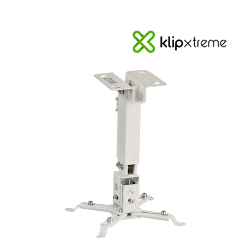 Klip KPM-580W – Soporte para Proyector de techo, Giro Horizontal de 360°,  280 a 350mm, Soporta 22lbs, altura ajustable. - Yoytec