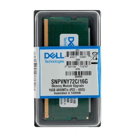 MEMORIA RAM DELL SNPVNY72C/16G DDR5 SO-DIMM 16GB PC5-38400 4800MHZ