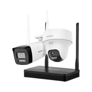 NVS EASY LINK WI-FI KIT HIKVISION DS-NKS424W02H INCLUYE CAMARAS 4MP 1xDOMO + 1xBALA, LAN, MICRO-SD, AUDIO, H.265, HASTA 4CH