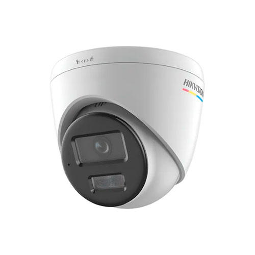 CAMARA IP DE VIGILANCIA HD TIPO DOMO HIKVISION DS-2CD1327G2H-LIU 2MP 2.8mm H.265+ DIA Y NOCHE COLORVU HIBRIDA AUDIO PoE IP67 (metal/plástico)