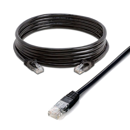 CABLE DE RED FTP OWIRE PATCH CORD BLINDADO NEGRO CAT6A