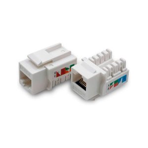 CONECTOR JACK RJ45 OWIRE HEMBRA CAT6 90° TIPO 110 BLANCO