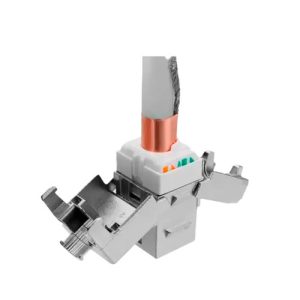 CONECTOR JACK RJ45 OWIRE HEMBRA CAT6A BLINDADO 180° TIPO 110/TOOLLESS
