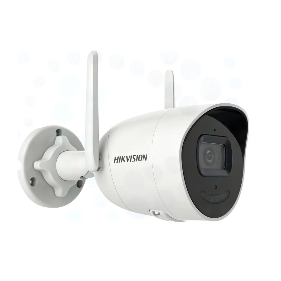 CAMARA IP DE VIGILANCIA HD WIFI TIPO BALA HIKVISION DS-2CV2041G2-IDW 4MP 2.8mm H.265+ DIA Y NOCHE AUDIO IP66 (metal/plástico)