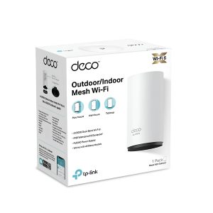 SISTEMA DE EXTENSIÓN WIFI 6 INALAMBRICO MESH AX3000 TP-LINK DECO X50-OUTDOOR DOBLE BANDA MU-MIMO, GIGABIT, NO INCLUYE PoE