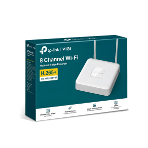 NVR VIGI 8CH TP-LINK NVR1108H-W, 8 CANALES, 2×USB 2.0, HDMI 4K/VGA, AUDIO, H.265+, HASTA 8MP WIFI