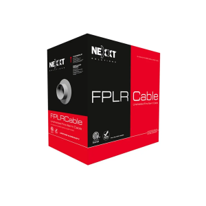 ROLLO DE CABLE FPLR NEXXT NFC-18URR PARA SISTEMA DE ALARMA 1 PAR COBRE 18AWG ROJO CMR 305 mts.