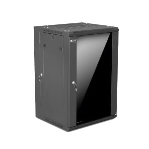 GABINETE RACK NEXXT AW222NXT05 ABATIBLE DE PARED CON PUERTA DE VIDRIO 18UR (90.5x60x55cm).