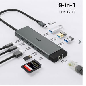 HUB TP-LINK UH9120C 9 EN 1 USB-C A 3xUSB3.0 + LAN + HDMI + 1xUSB-C, SD, MICRO SD