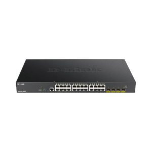 SWITCH D-LINK DGS-1250-28XMP ADMINISTRABLE L3 DE 24 PUERTOS GIGABIT PoE+ 370W + 4 PUERTOS 10GIGABIT O SFP+ RACKEABLE