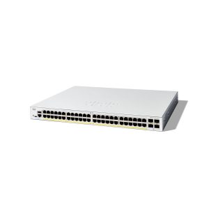 SWITCH CISCO CATALYST C1300-48P-4X ADMINISTRABLE L3 DE 48 PUERTOS GIGABIT 10/100/1000 POE+ 370W + 4 PUERTOS 10G SFP+, RACKEABLE