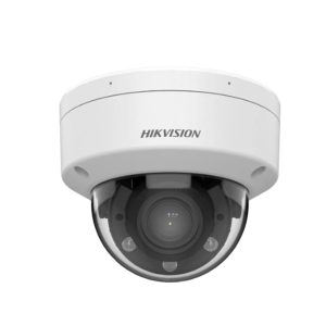 CAMARA IP DE VIGILANCIA HD TIPO DOMO HIKVISION DS-2CD1743G2-LIZSU 4MP L28 12mm DIA Y NOCHE HIBRIDA PoE IP67 CON MICROFONO Y AUDIO