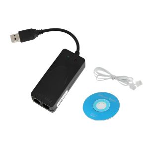 ADAPTADOR DE FAX MODEM 2 PUERTOS RJ11 USB 2.0 56K