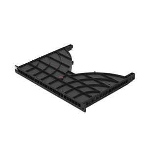 ORGANIZADOR DE CABLE TIPO BANDEJA PARA RACK 1UR CON PANEL PLASTICO
