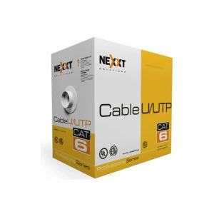 ROLLO DE CABLE U/UTP NEXXT AB356NXT36 GRIS CAT6 24 AWG 305 mts.