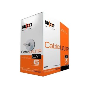 ROLLO DE CABLE UTP NEXXT AB356NXT31 CATEGORIA 6 305MTS GRIS 24AWG TIPO CM
