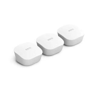 SISTEMA DE EXTENSIÓN WIFI 6 INALAMBRICO MESH AX1800 EERO M110311 DOBLE BANDA MU-MIMO PUERTO GIGABIT WPA3 3-PACK