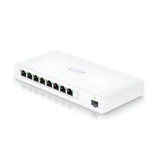 ROUTER UBIQUITI UISP-R DE 8 PUERTOS GIGABIT 10/100/1000 POE PASIVO 24-28 V + 1 PUERTO SFP