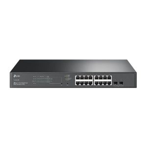SWITCH TP-LINK OMADA TL-SG2218P ADMINISTRABLE L2+ DE 16 PUERTOS GIGABIT PoE+ 150W + 2 PUERTOS GIGABIT SFP RACKEABLE