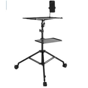 SOPORTE MULTIUSO PORTATIL DE TRIPODE AJUSTABLE CON RUEDAS VEVOR PARA PROYECTOR, LAPTOP, CELULAR