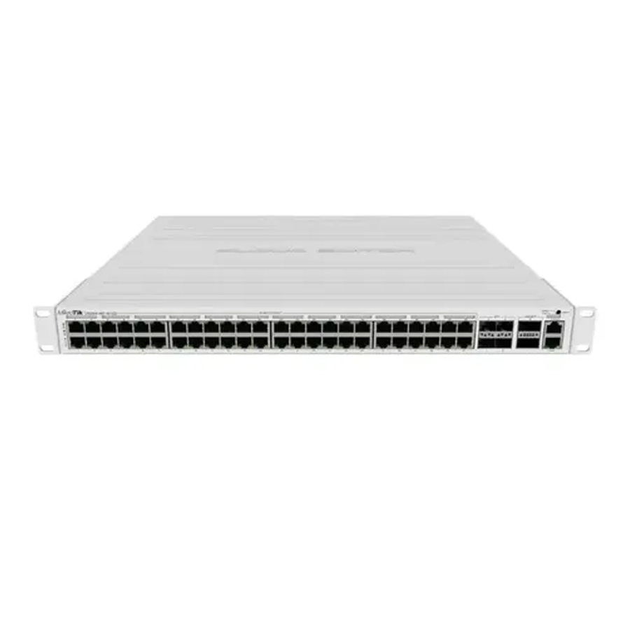 CLOUD SWITCH MIKROTIK CRS354-48G-4S+2Q+RM ADMINISTRABLE L3/L2 DE 48 PUERTOS GIGABIT 10/100/1000 + 4x10G SFP + 2x40G QSFP