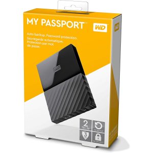 DISCO DURO WD WDBS4B0020BBK-WESN MY PASSPORT PORTABLE STORAGE USB 3.2 DE 2TB 2.5"