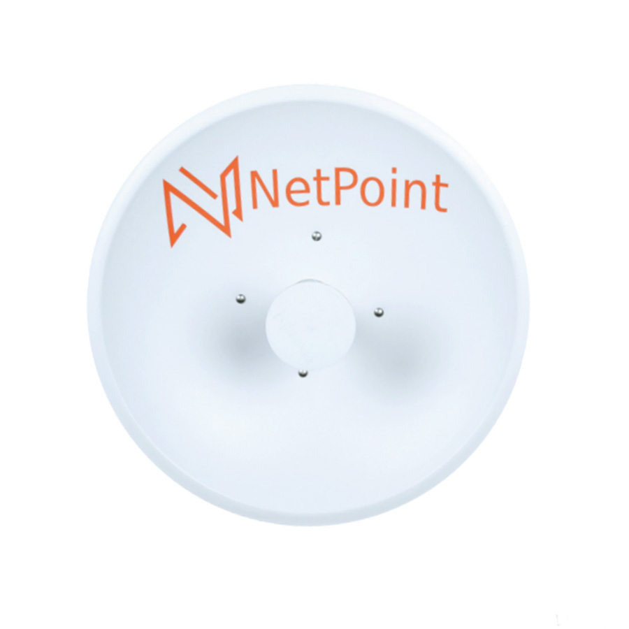 ANTENA NETPOINT NP5-DP-3FT PARABOLICA MIMO 2x2 2xN HEMBRA 34dBi 4.9-6.2GHz PtP