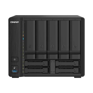SERVIDOR NAS QNAP TS-932PX-4G-US 9xBAHIAS SATA HDD/SSD, RAID 0-10, QC 1.7GHz, 4GB RAM DDR4, PUERTOS USB 3.2, 2x2.5GbE, 2xSFP+ 10GbE