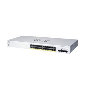 SWITCH CISCO CBS220-24P-4X-NA ADMINISTRABLE L2 DE 24 PUERTOS GIGABIT 10/100/1000 PoE+ 195W + 4x10GIGABIT SFP+ RACKEABLE