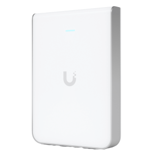 ACCESS POINT WIRELESS WIFI 6 UBIQUITI UNIFI U6-IW DUAL BAND MU-MIMO 4x4 5.3Gbps 4 PUERTOS GIGABIT POE MONTAJE EN PARED