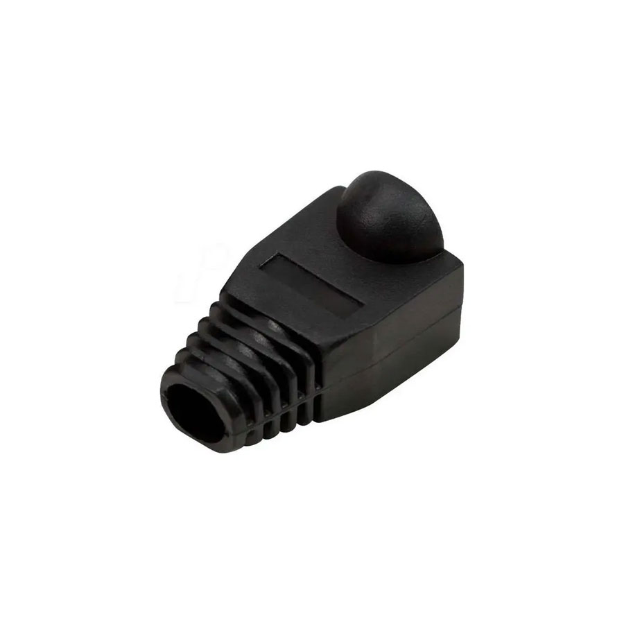 CAPUCHONES-BOOTS-PLASTICOS-DELTA-NEGRO-RJ45