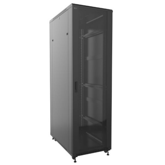 GABINETE RACK DE PISO NEXXT NPC-T42U68B AW222NXT18 CON PUERTA DE VIDRIO 42UR (60x80x205.5cm)