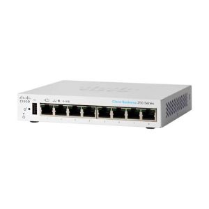 SWITCH CISCO CBS250-8T-E-2G-NA ADMINISTRABLE L3 DE 8 PUERTOS GIGABIT 10/100/1000 + 2 PUERTOS GIGABIT O SFP RACKEABLE